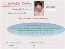 Tablet Screenshot of goodlifecoaching.com